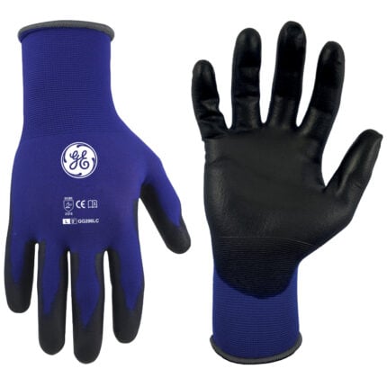 GE Protección Guante de precisión recubierto PU 18G, talla L — alternativa a guantes de nitrilo