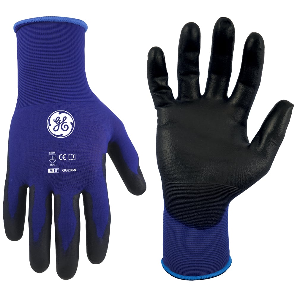 GG206MC.jpg GE Protección Guante recubierto PU calibre 18 talla M para salud ocupacional