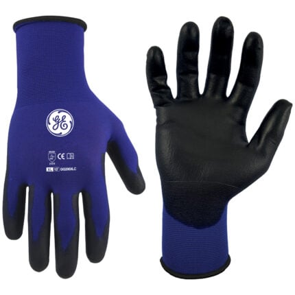 GE Protección Guante recubierto PU 18G XL para salud ocupacional