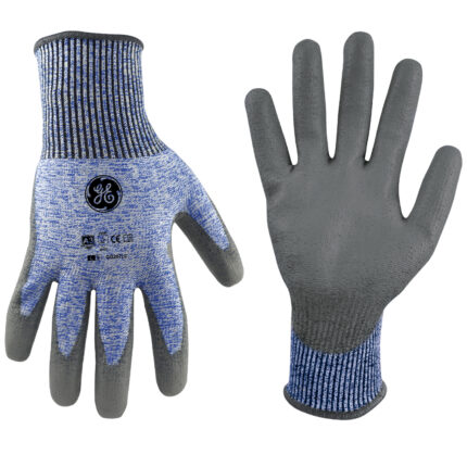 GE Protección Guantes de nitrilo anticorte A3 GG207LC, talla L (recubrimiento PU)