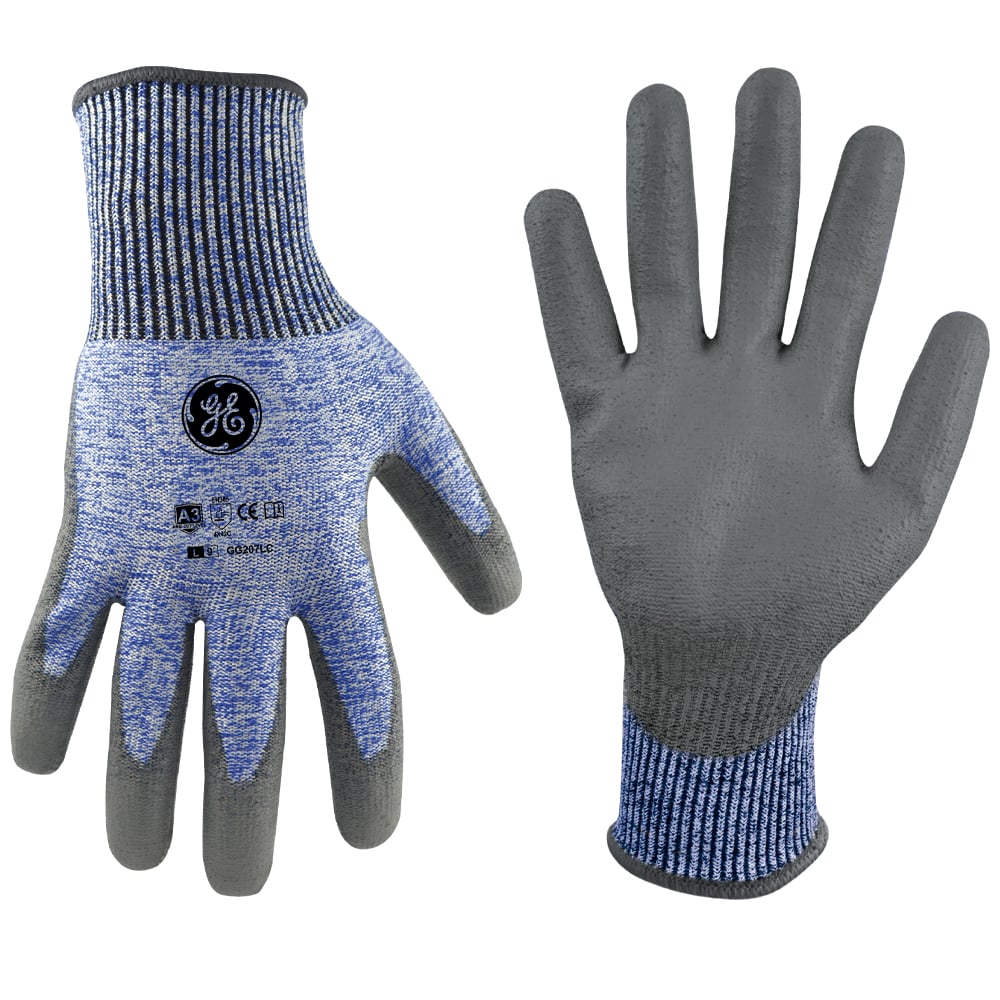 GG207LC.jpg GE Protección Guantes de nitrilo anticorte A3 GG207LC, talla L (recubrimiento PU)
