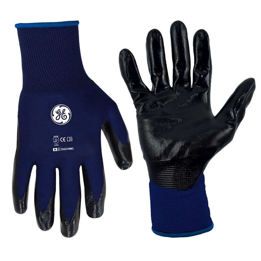GG215MC.jpg GE Protección Guante recubierto de nitrilo talla M para salud ocupacional