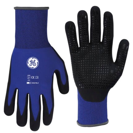 GE Protección Guantes de nitrilo recubiertos talla L (GG216LC)