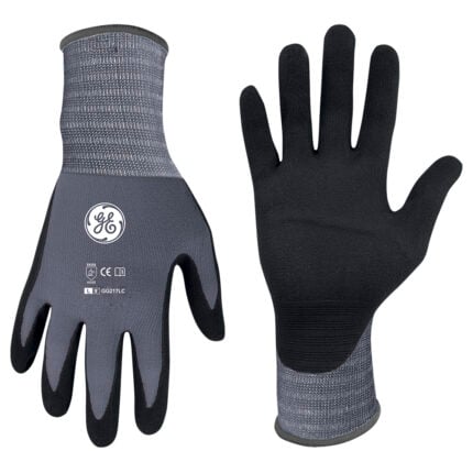 GE Protección Guantes de nitrilo talla L (12 pares) para salud ocupacional