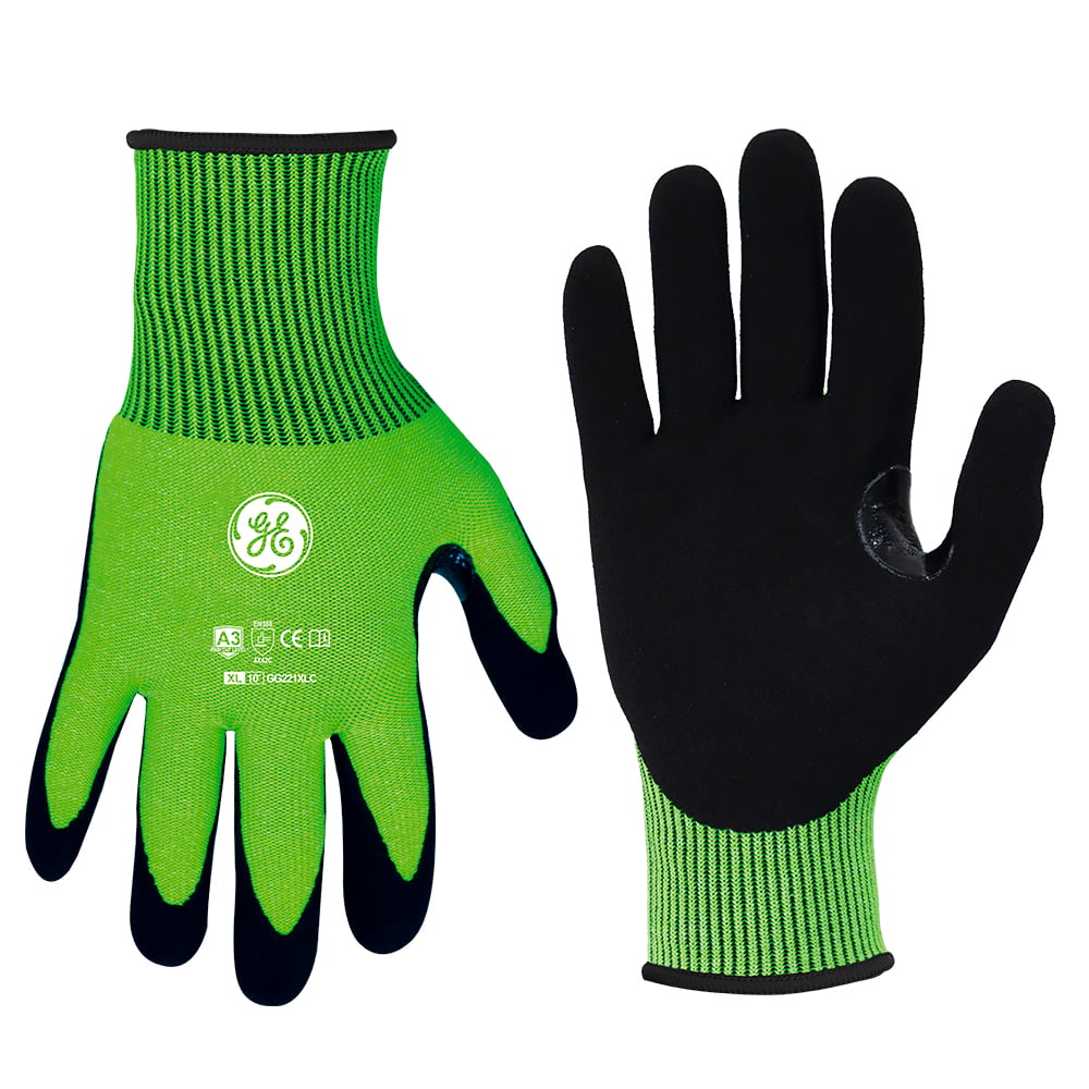 GG221XLC-1.jpg GE Protección Guantes de nitrilo Hi-Vis talla XL para trabajo industrial