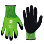 GE Protección Guantes recubiertos de nitrilo A3 Hi-Vis XL (12 pares) para salud ocupacional