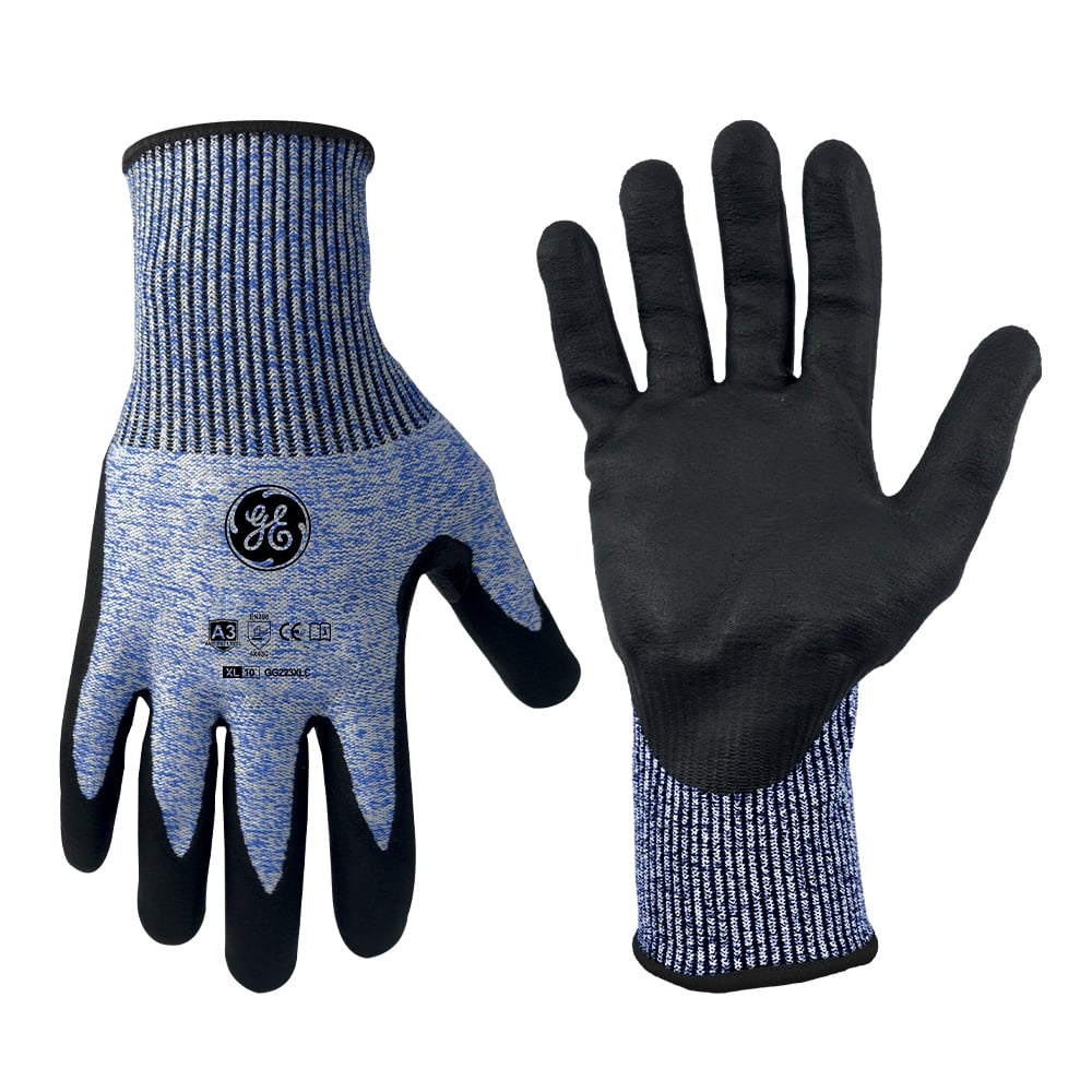 GG223XLC-1.jpg GE Protección Guante recubierto de nitrilo A3 XL para salud ocupacional