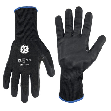 GE Protección Guantes de nitrilo recubiertos A6 talla M (12 pares)