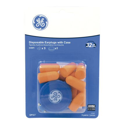 GE Protección Tapones auditivos GP427 (5 pares) para salud ocupacional