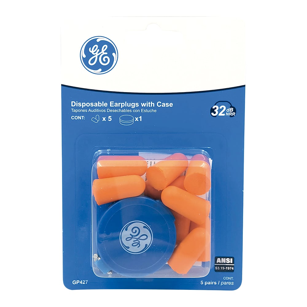 GP427.jpg GE Protección Tapones auditivos GP427 (5 pares) para salud ocupacional