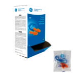GE Protección Tapones auditivos reutilizables con cordón (100 pares) para salud ocupacional