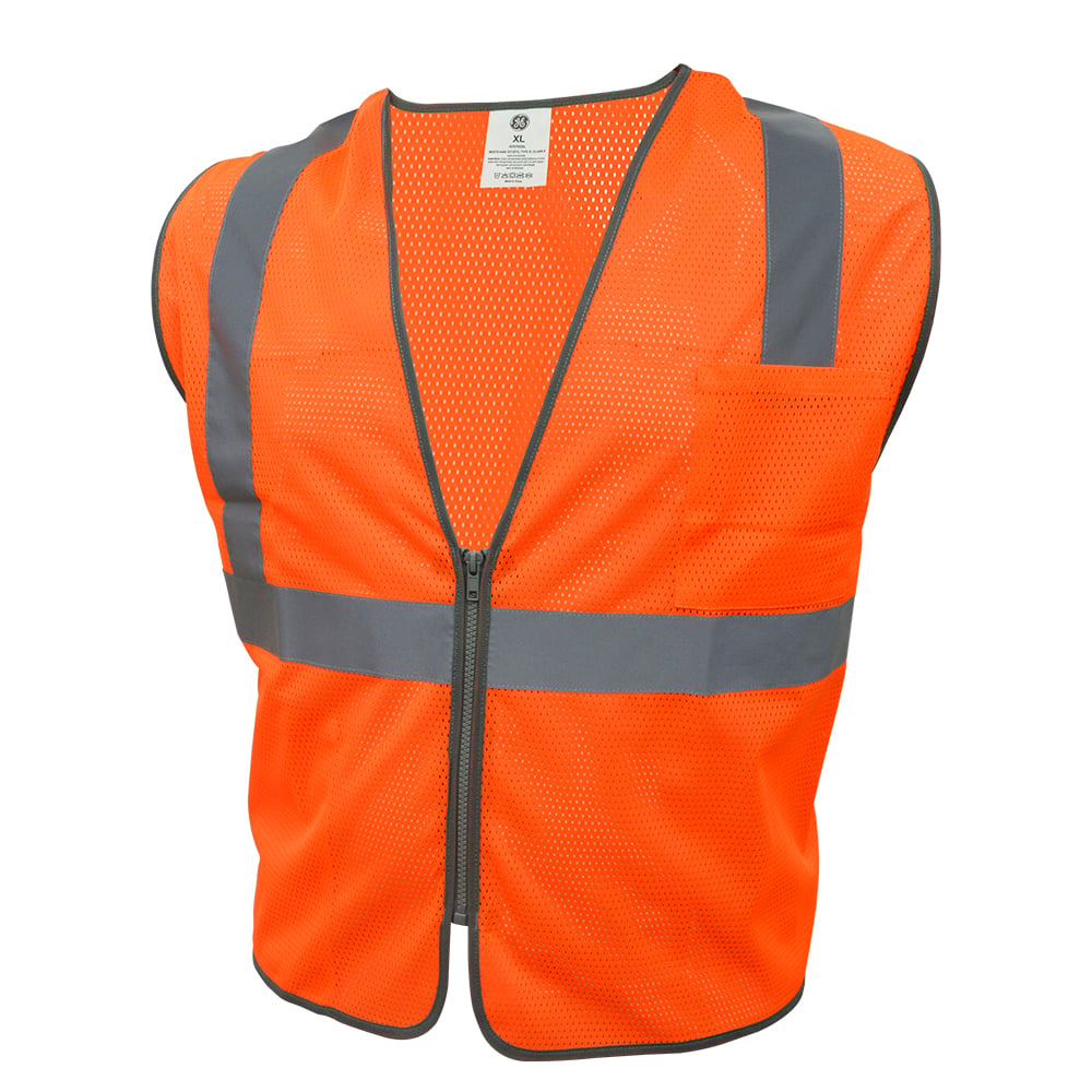 GV076OM.jpg GE Protección Chaleco naranja 2 bolsillos M para salud ocupacional