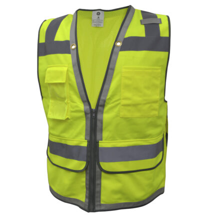 GE Protección Chaleco verde 10 bolsillos talla M para salud ocupacional