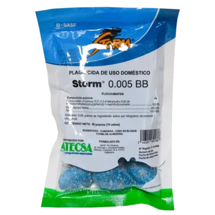 Storm 0.005 BB rodenticida BASF sobre 60 gramos cebo en almendra