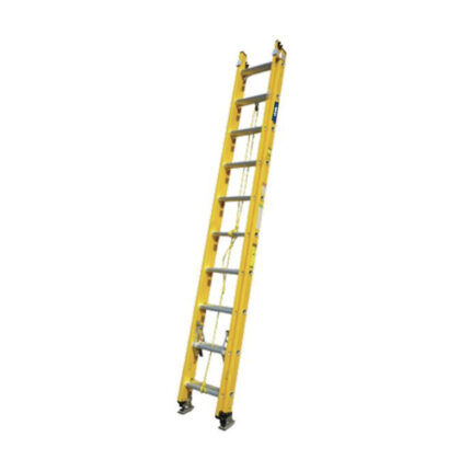 Escalera de extensión de fibra de vidrio 28 pies profesional naranja