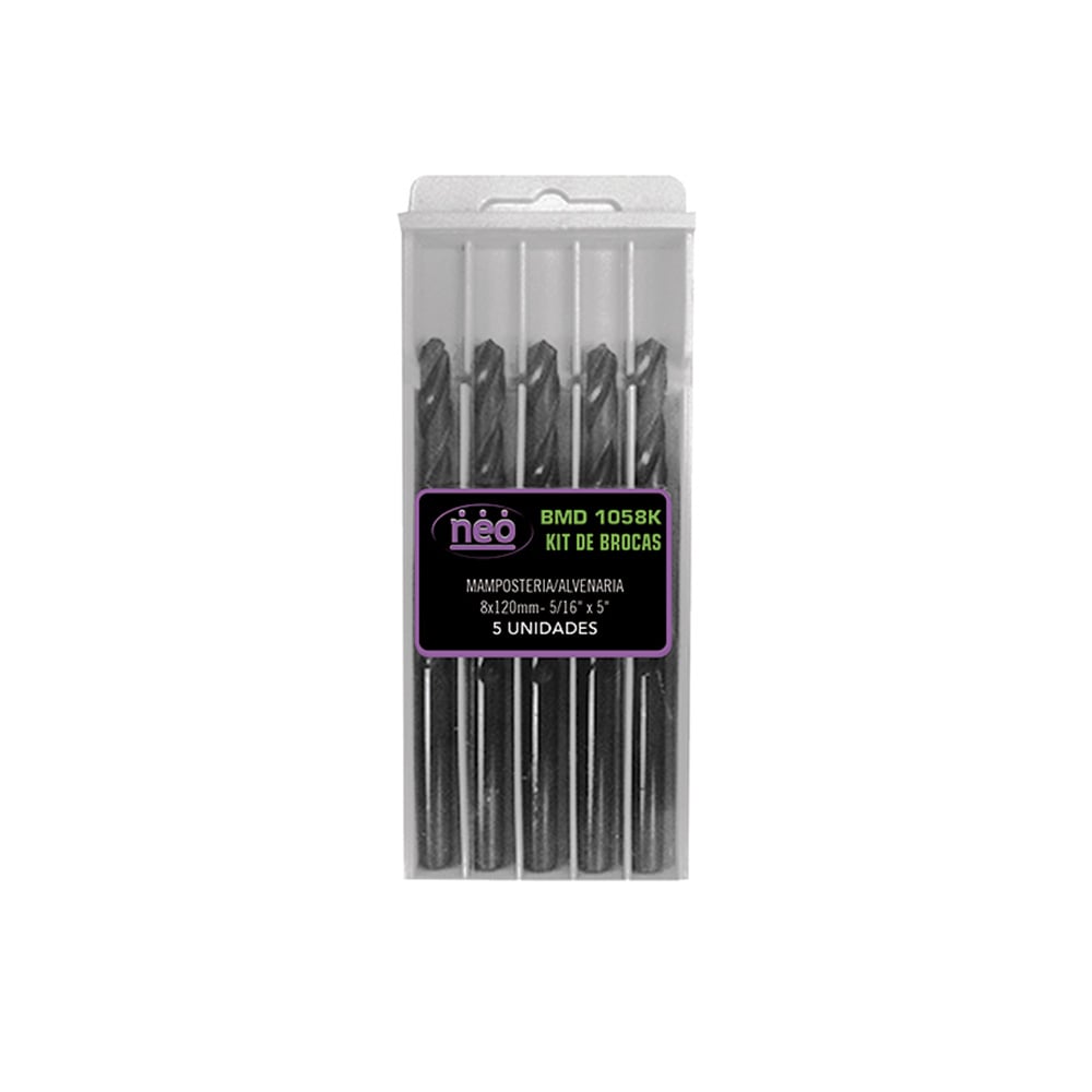 N_BMD1058.jpg Kit de brocas para concreto 8x120 mm, juego de 5 piezas