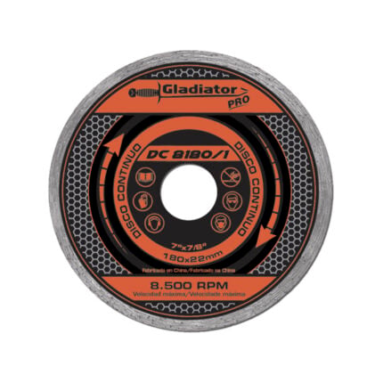 DEWALT Disco diamantado continuo 7 pulgadas para cerámica y porcelanato