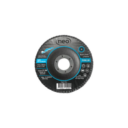 Disco flap 4 1/2 grano 120 para acabado fino