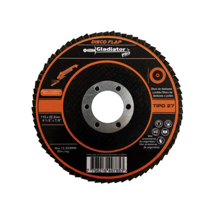 Disco flap 4 1/2 grano 36 para esmeril angular