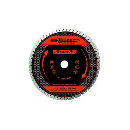 Disco diamante turbo 4 1/2 para amoladora angular