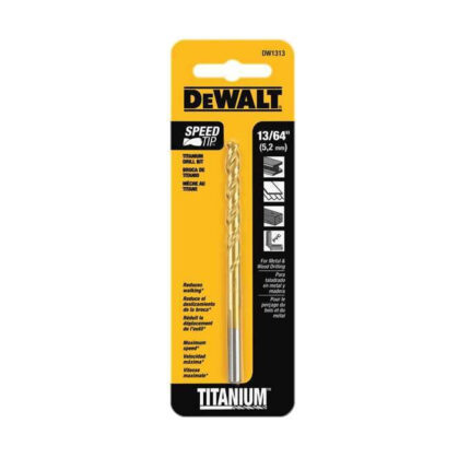 DEWALT Broca de titanio para metal 13/64 DW1313