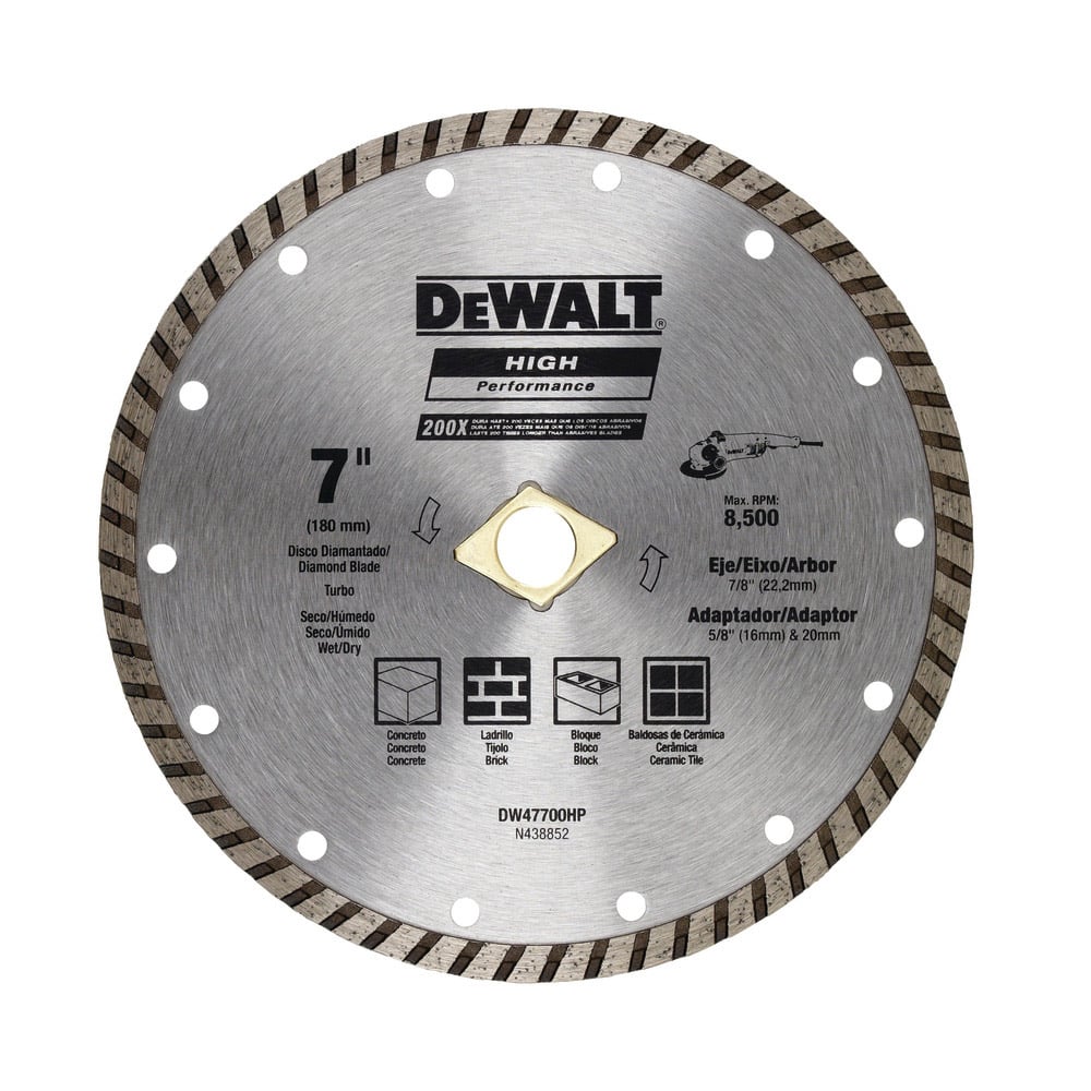 N_DW47700HP.jpg Disco diamantado turbo 7 pulgadas para concreto DEWALT DW47700HP