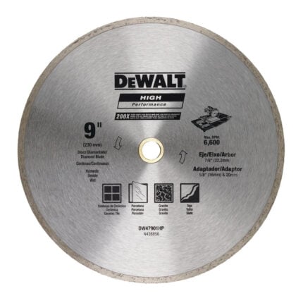 Disco diamantado concreto 9 pulgadas DEWALT DW47901HP