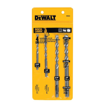 DEWALT Set brocas para concreto Rock Carbide 4 piezas