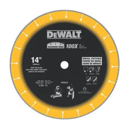 Disco diamantado para metal 14 pulgadas DEWALT DW8500