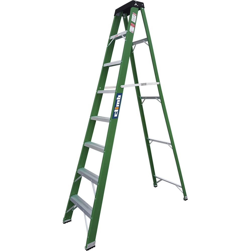 N_FV-8FT.jpg Escalera de fibra de vidrio 8 ft comercial tipo tijera
