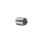 Cubo 17 mm espiga 3/8 para carraca (dado métrico)