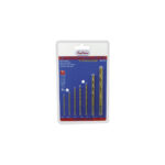 Juego de brocas de titanio 7 piezas para metal, madera y plástico