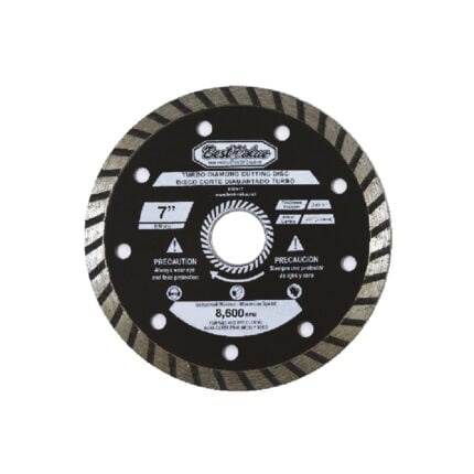 Disco diamantado turbo 7 pulgadas para concreto y mampostería