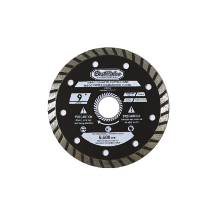 Disco diamantado turbo 9 pulgadas para concreto y bloque