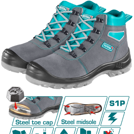 Zapato de Seguridad Total Bota Gris Punta de Acero TSP201S1P