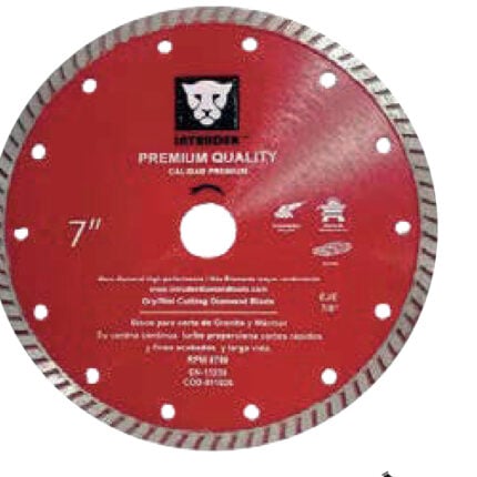 disco diamantado para granito Intruder turbo seco 5 pulgadas