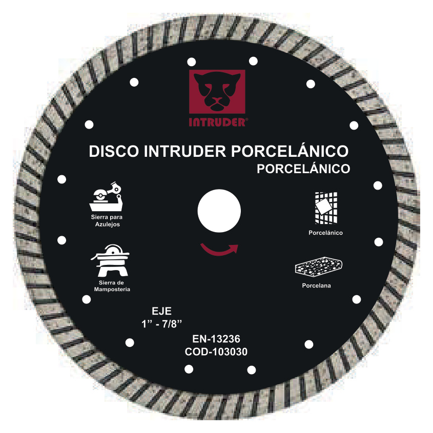 Disco Intruder Turbo Porcelánicos 4 1/2, disco diamantado para porcelanico Disco Intruder Turbo Porcelánicos 4 1/2, disco diamantado para porcelanico