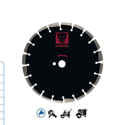 Disco diamantado para asfalto y concreto fresco INTRUDER 12 pulgadas