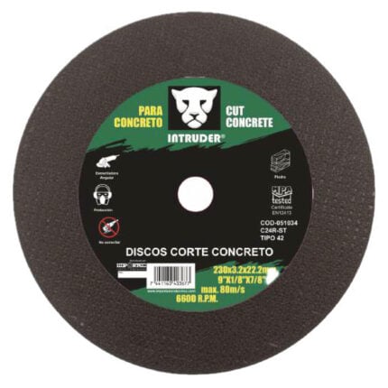 Disco de desbaste para concreto INTRUDER 9 x 3mm x 22,2mm