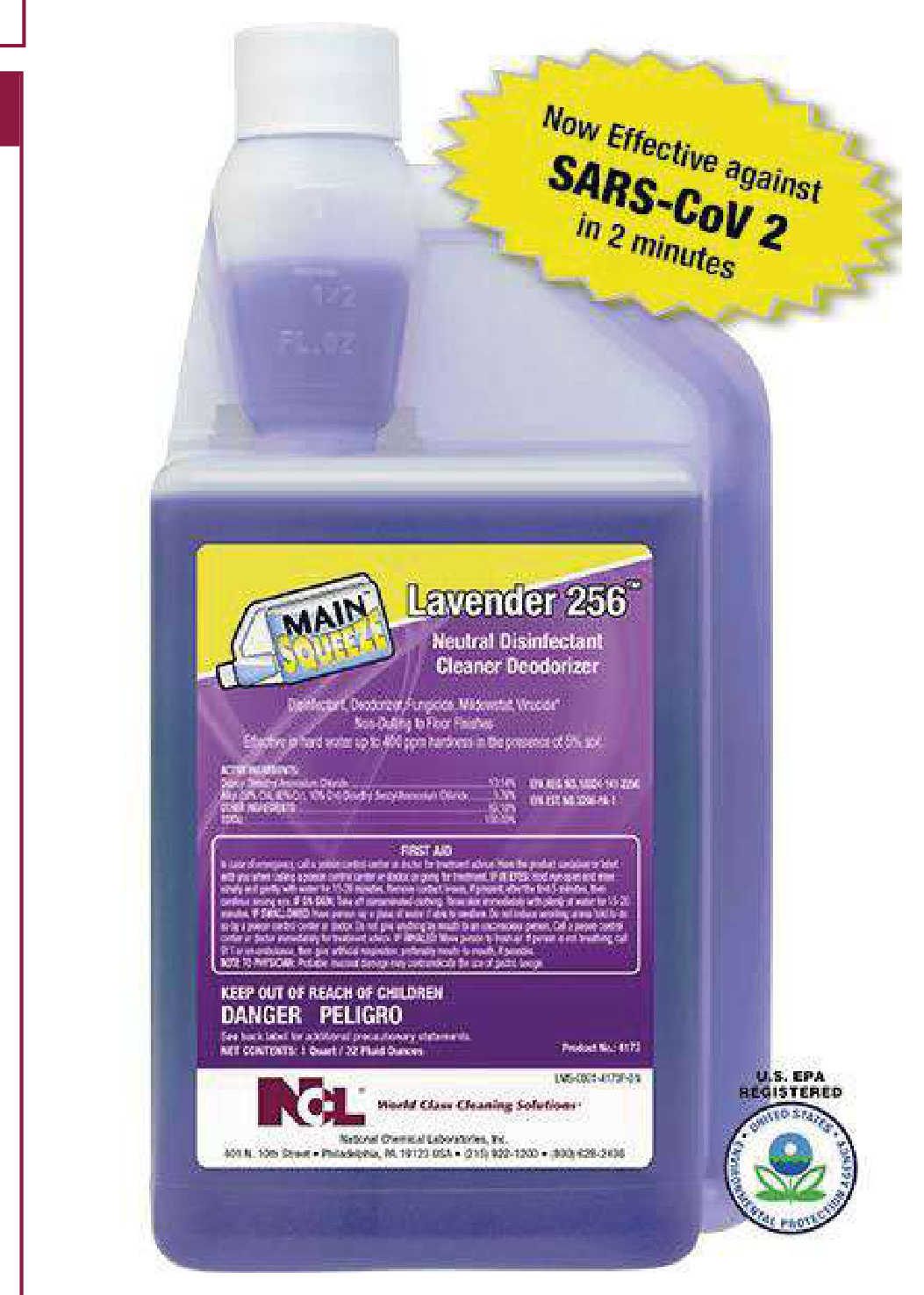 MS LAVENDER 256™ - Desinfectante Neutro, Limpiador y Desodorizante MS LAVENDER 256™ - Desinfectante Neutro, Limpiador y Desodorizante