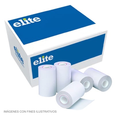 EL00081_1.jpg Rollo térmico Elite para datáfono 57 mm x 23 m, caja de 162 rollos