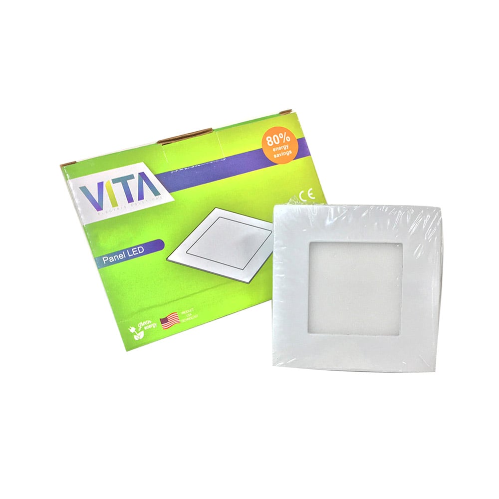 F_VI_30031.jpg Panel LED Vita cuadrado empotrable slim 3 W, 3000 K