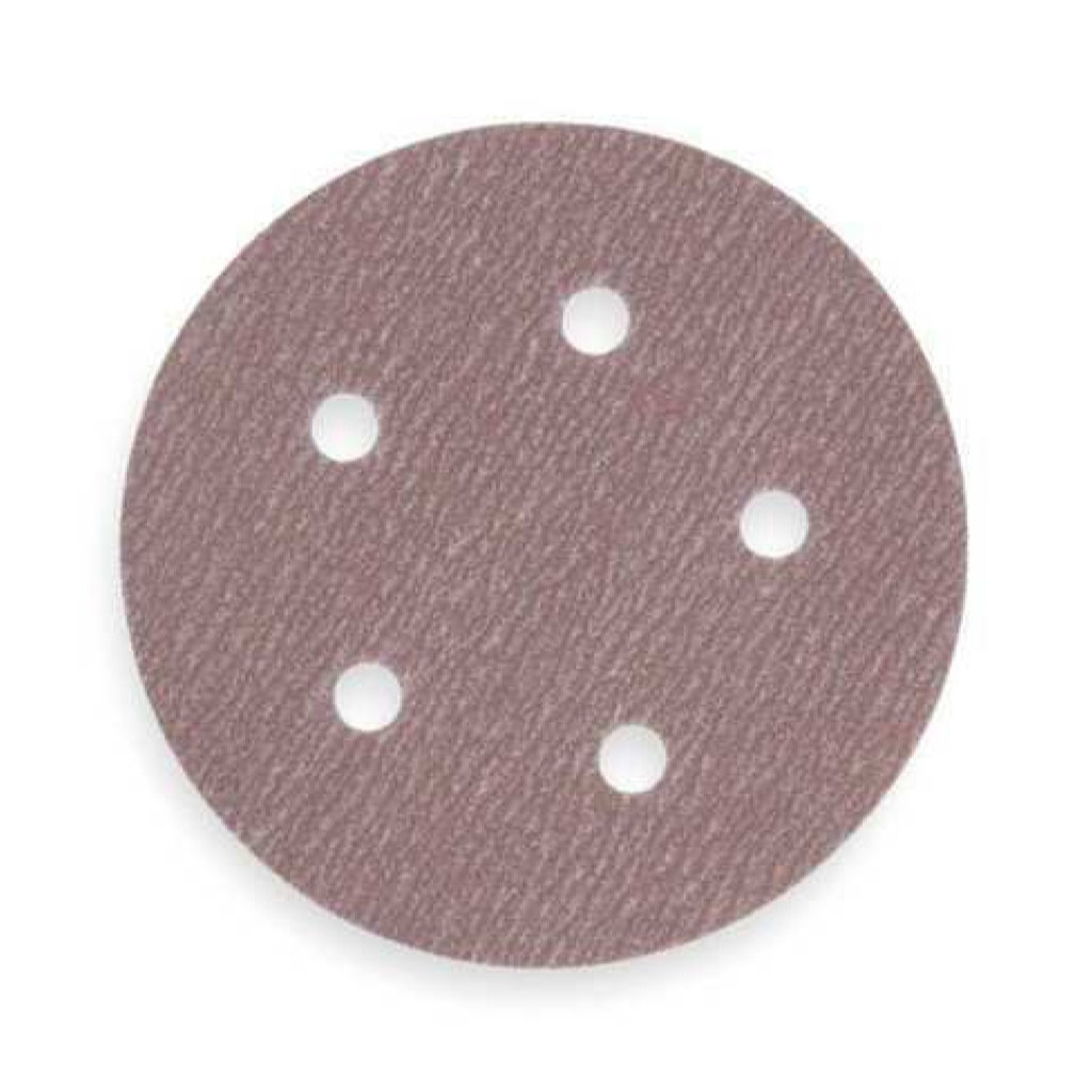 Set de 5 discos lija Norton A275 con velcro, 5 huecos, grano 600 de 5 pulgadas Set de 5 discos lija Norton A275 con velcro, 5 huecos, grano 600 de 5 pulgadas