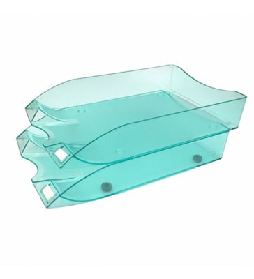 sl00003_1.jpg Bandeja organizadora Sablon Eurolinea verde de 2 niveles