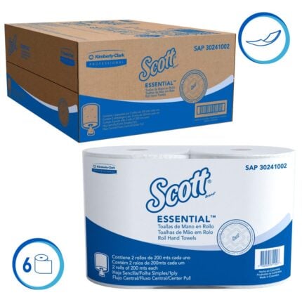 Toalla de Manos Scott Essential Flujo Central 200m 30241002 en Costa Rica - Xtreme Clean